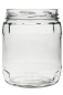 Preview: Rundglas mit Facetten 1062ml, Mündung TO100  Lieferung ohne Deckel, bitte separat bestellen!